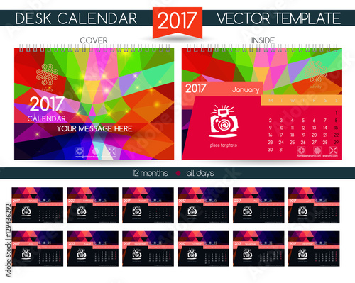 Design Desk Calendar 2017.