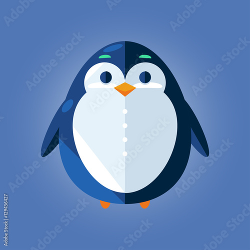 penguin icon. flat design