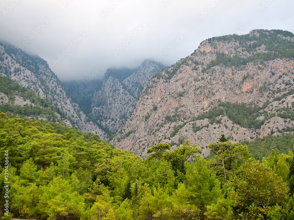 Taurus  Mountains in  cloudy weather