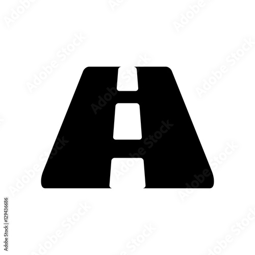 road icon. flat design