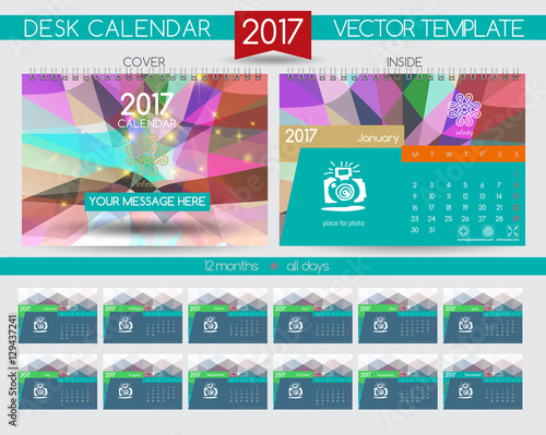 Design Desk Calendar 2017.