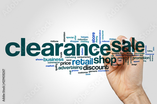 Clearance sale word cloud © ibreakstock