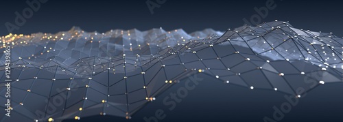 blue Abstract grid Technology Background