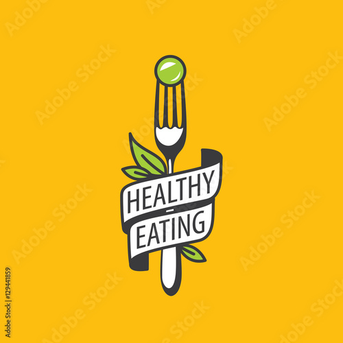 vector logo healthy eating