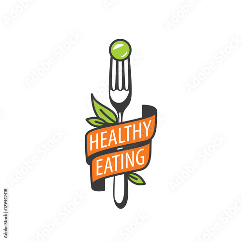 vector logo healthy eating