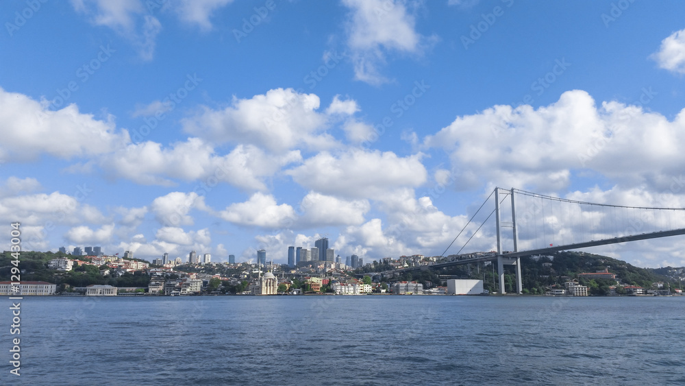 İstanbul, Boğaz Köprüsü, Ortaköy Camii, silüet