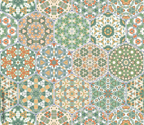 Bright seamless pattern tiles