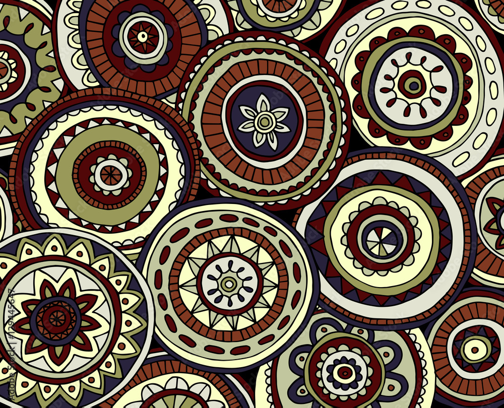 Fototapeta premium Abstract background consisting of mandal
