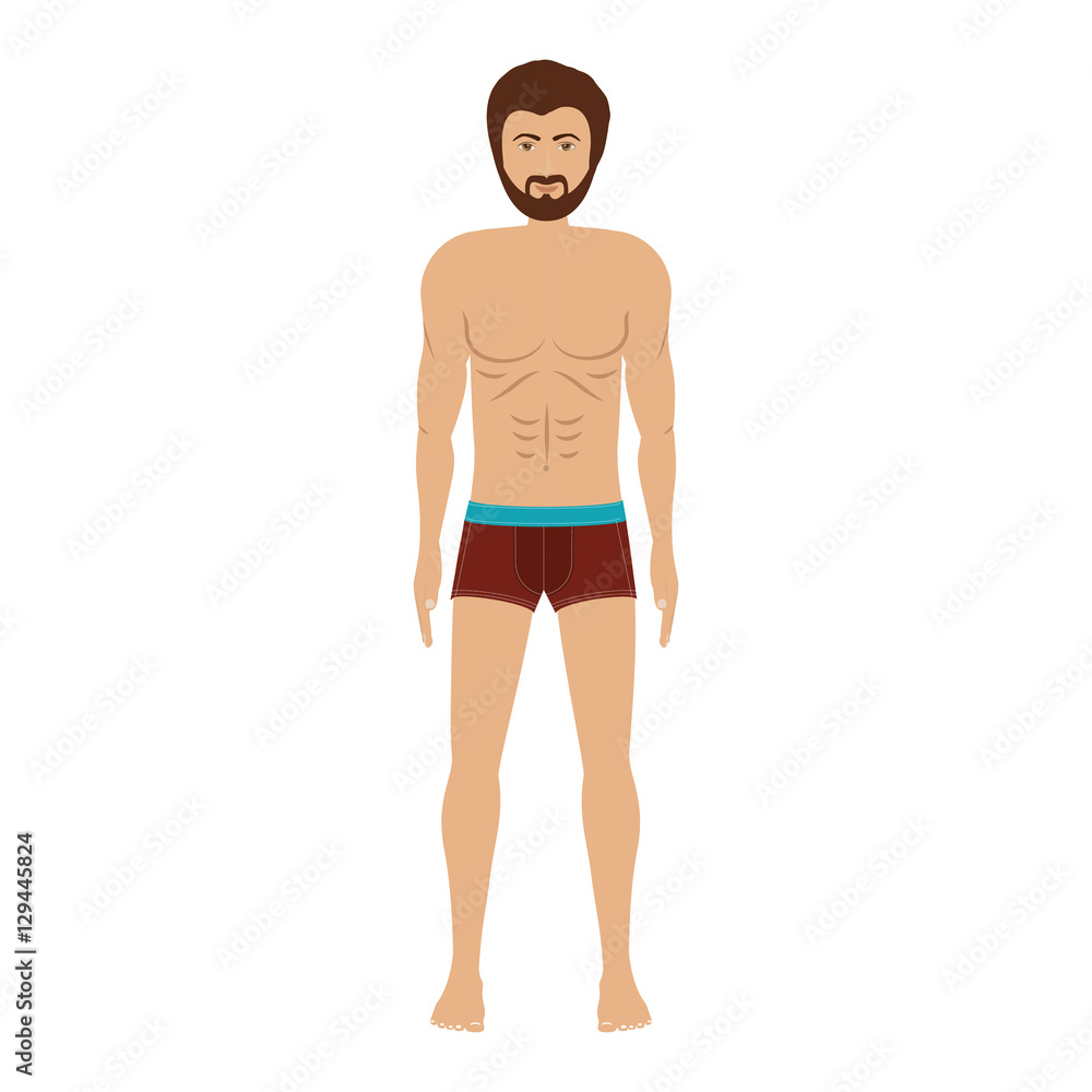 men with brown swimming boxer vector illustration men with brown swimming boxer vector illustration