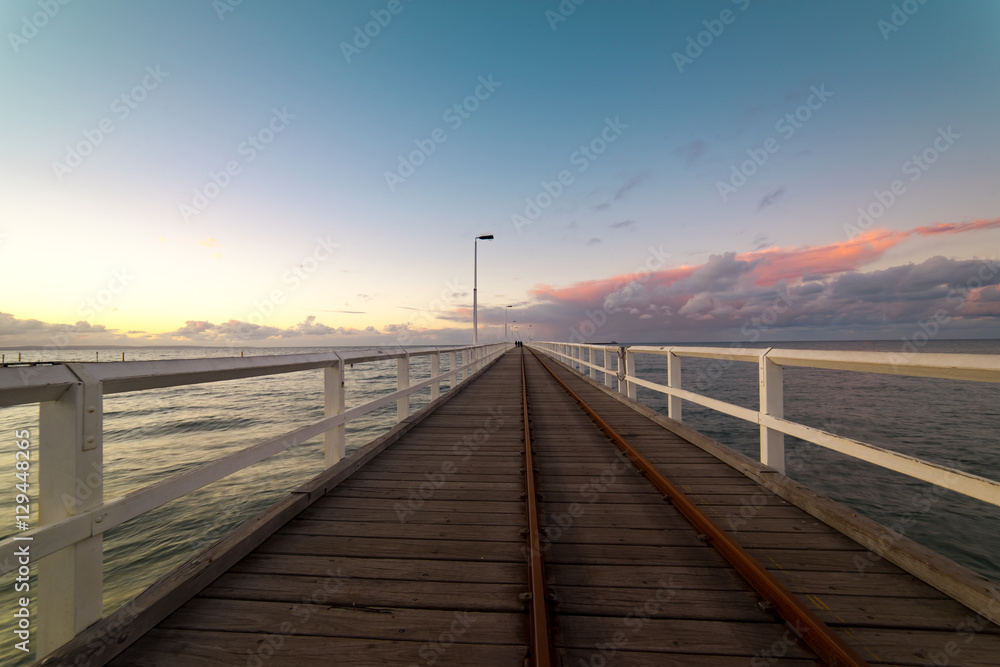 Sunset in Busselton jetty, Western Australia