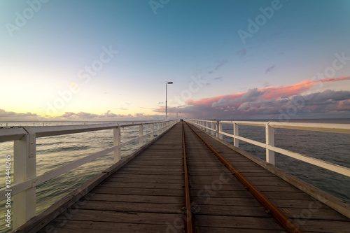 Sunset in Busselton jetty  Western Australia