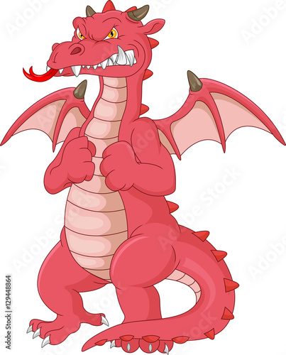 angry dragon cartoon 