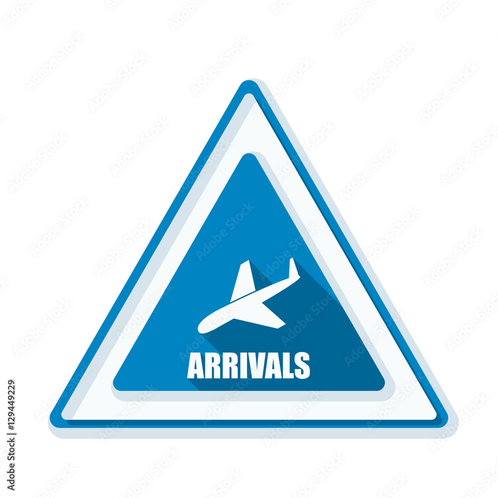 Airport Arrivals illustration sign Airport Arrivals illustration sign