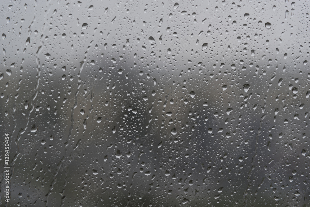 Rain drops on a window glass Rain drops on a window glass