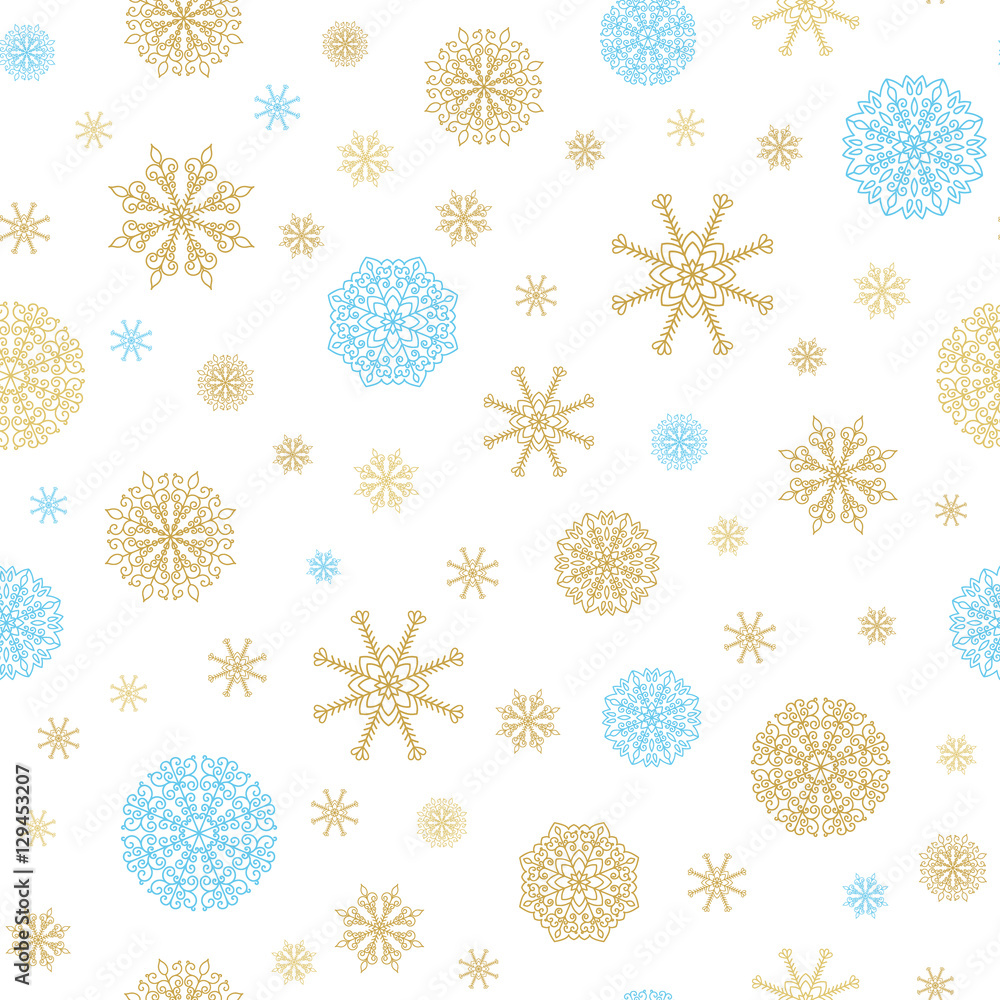 Winter Holiday vector background with snow. Winter Holiday vector background with snow.