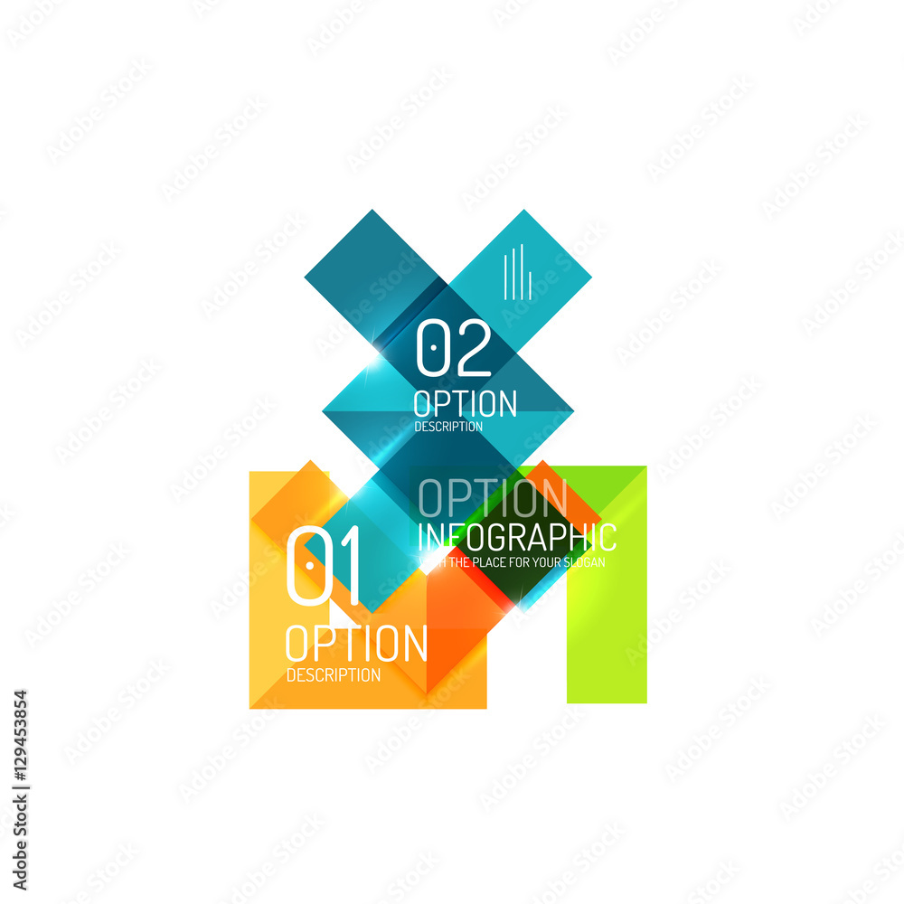 Abstract background, geometric infographic option templates Abstract background, geometric infographic option templates