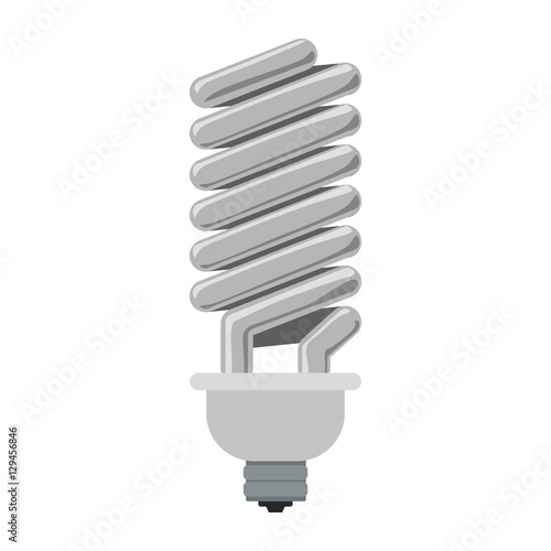 silhouette modern light bulb off icon vector illustration