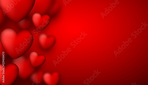Valentine's love background with hearts. © Vjom