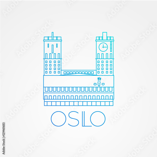 Town hall The symbol of Oslo, Norway.