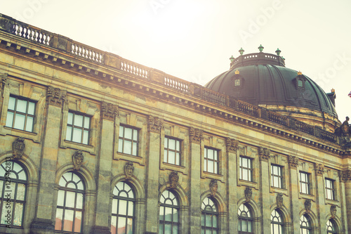 Fotografie roof of bode museum at berlin in sunlight