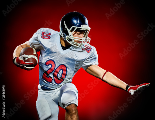american football player man isolated