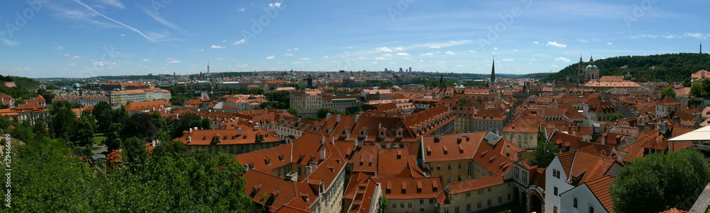 Panorama sur Prague depuis le château