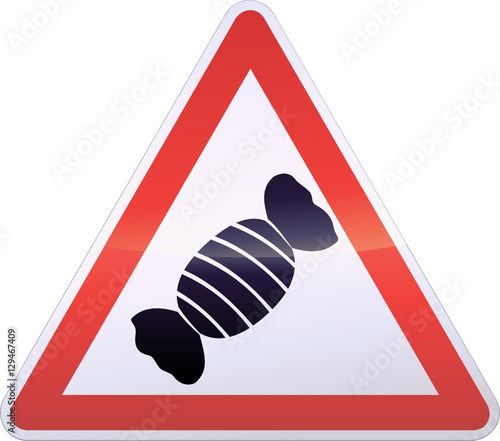 Panneau de danger du sucre