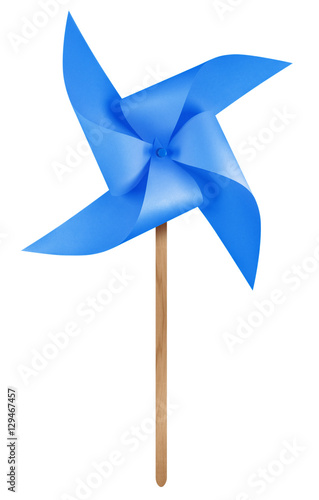 Paper windmill pinwheel - Blue
