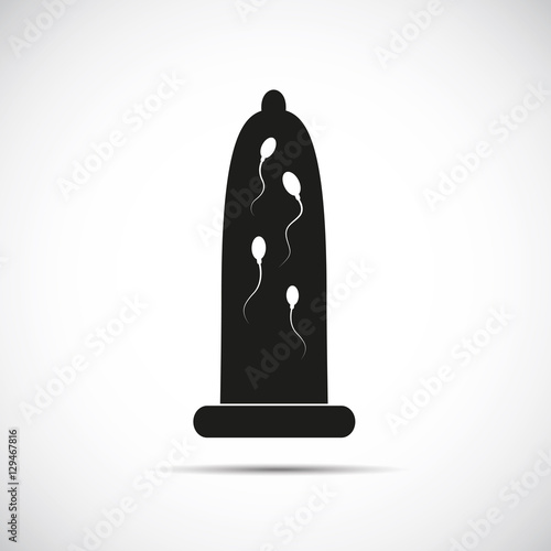 Kondom mit Sperma