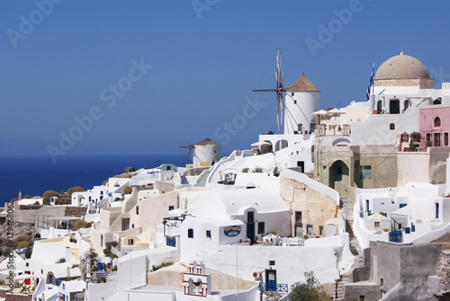 White town on Santorini