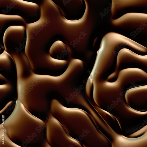 Chocolate brown bumpy rflective gloss surface texture background photo