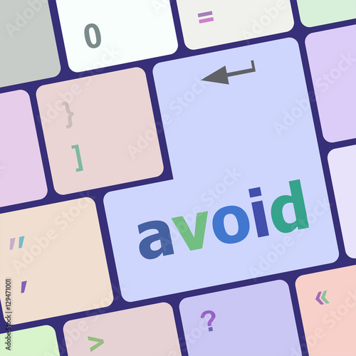 avoid word on keyboard key, notebook computer