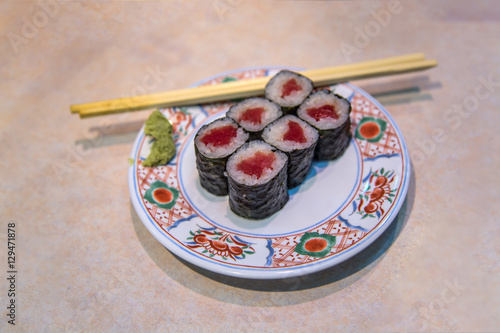 Tsukiji fisha market in Tokyo