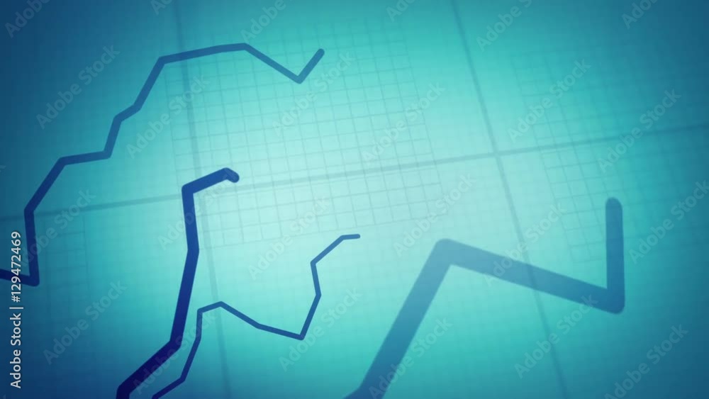 Colorful financial diagrams showing a growing tendency. Blue-Cyan. Colorful financial diagrams showing a growing tendency. Blue-Cyan.