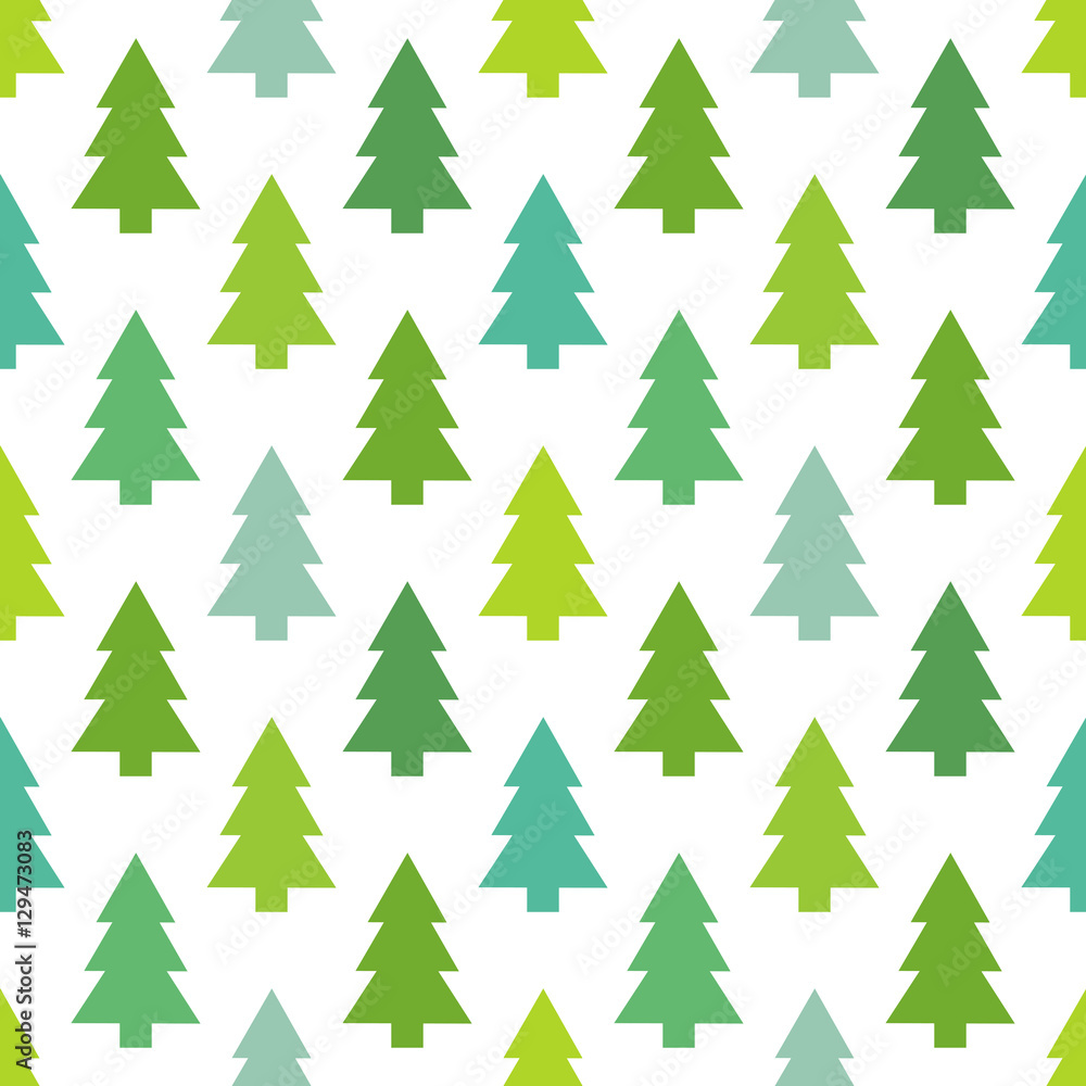 Christmas trees seamless pattern Christmas trees seamless pattern