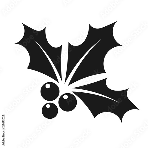 Black holly berry icon