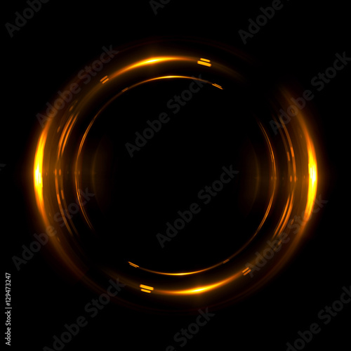 Abstract neon background. luminous swirling bunner. Glowing spiral. Shine round frame with light circles light effect. Glowing cover. Space for message. Glossy. LED ellipse. Glint