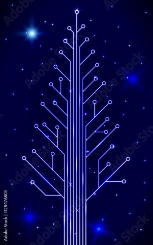 IT christmas illustration