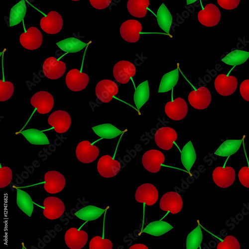 Cherry seamless pattern