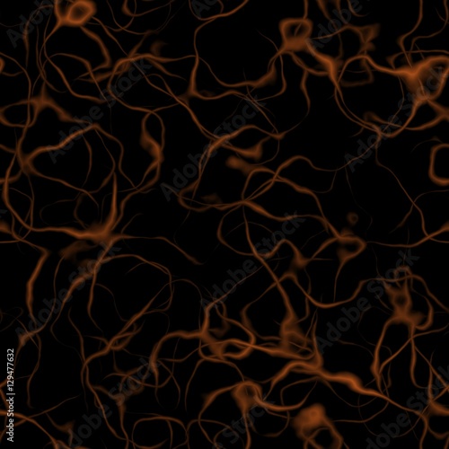 Black with orange cracks abstract design background