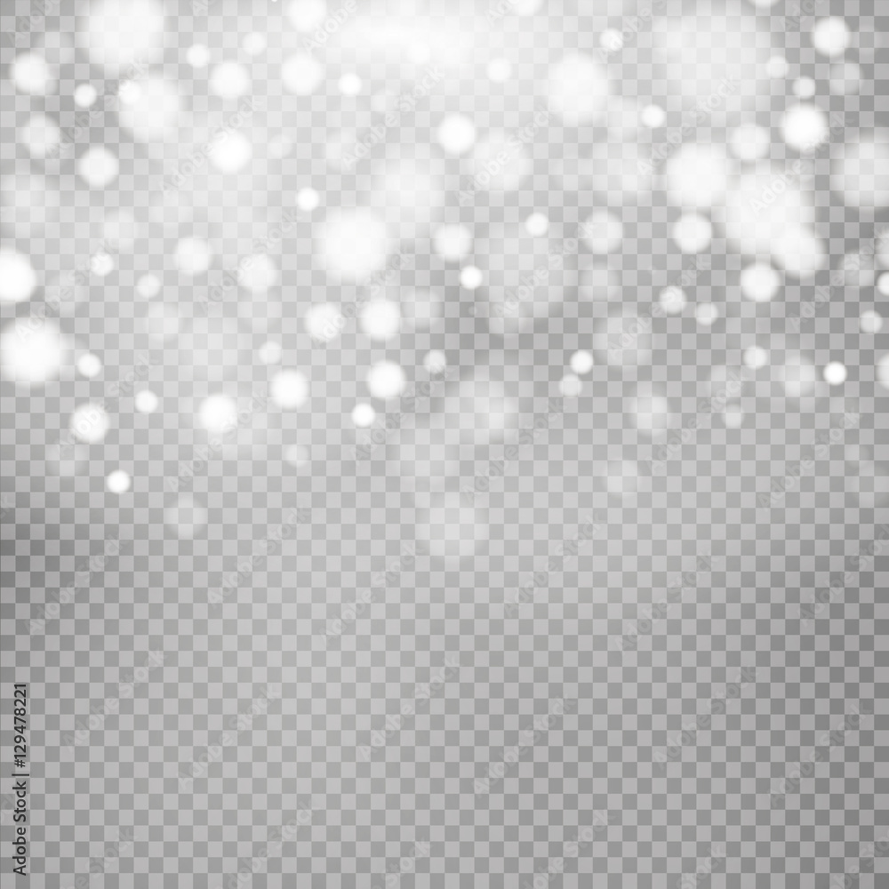 falling snowflakes on a transparent background.snow.vector illustration falling snowflakes on a transparent background.snow.vector illustration
