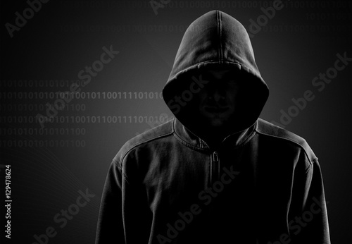 Obraz na plátně Hooded gangster.