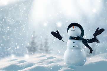 Merry christmas and happy new year greeting card with copy-space