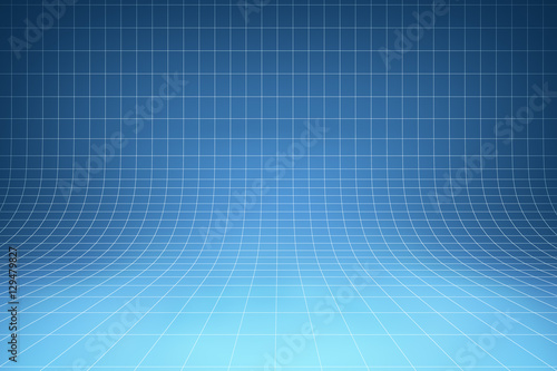 Curved blue background