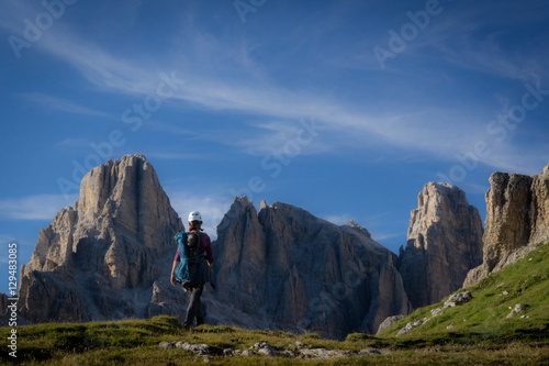 Dolomites climbing