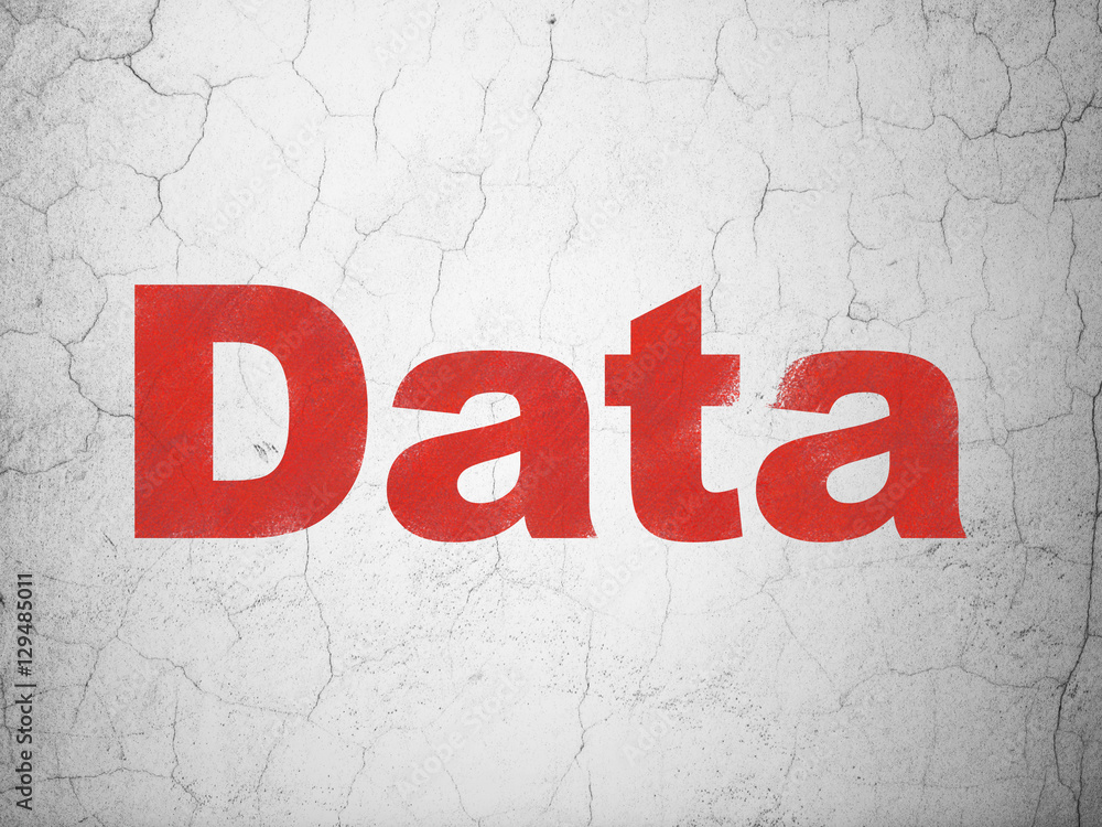 Obraz premium Information concept: Data on wall background