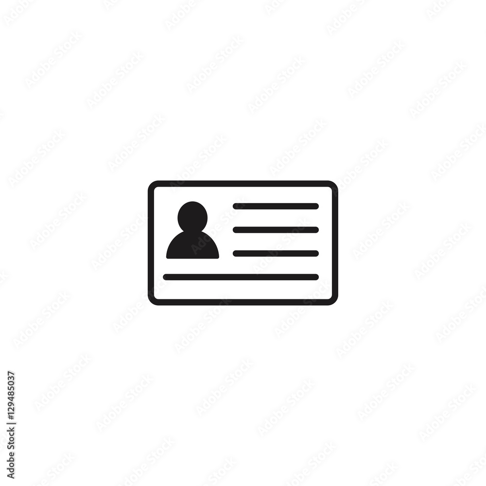 id card icon vector id card icon vector