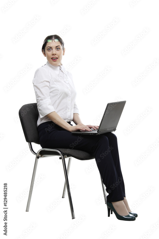 Studio portrait of a рфззн young woman using a laptop against a white background
Studio portrait of a рфззн young woman using a laptop against a white background