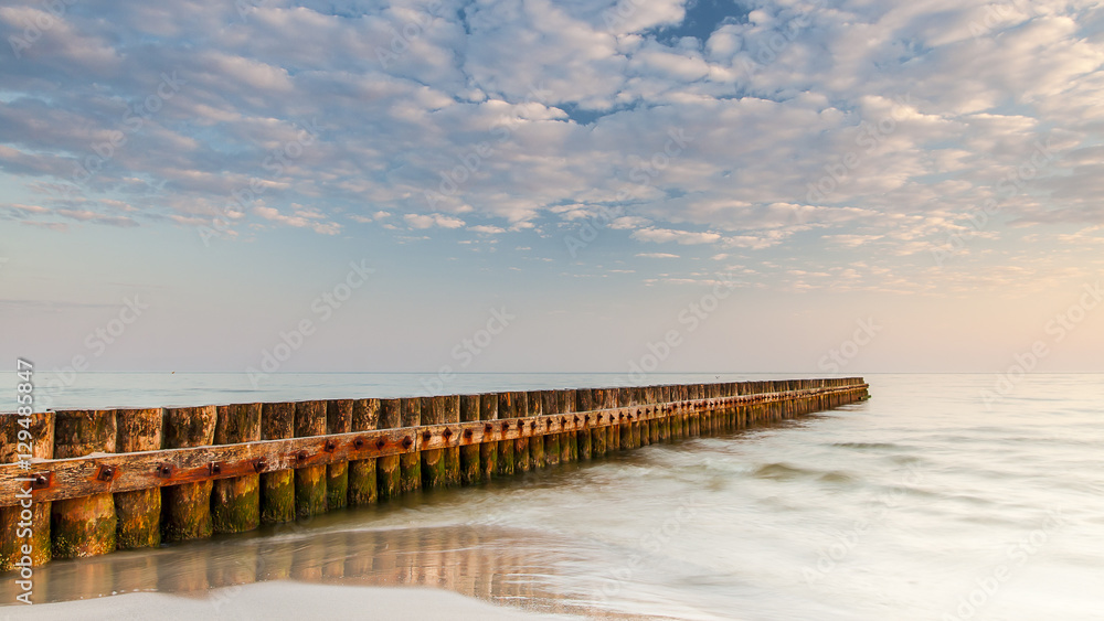 beautiful view of Polish Baltic Sea beautiful view of Polish Baltic Sea
