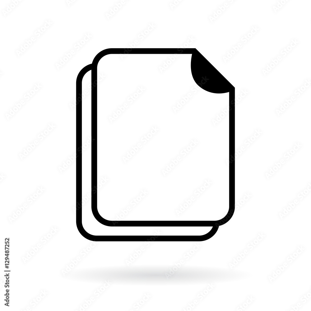 Blank document vector icon Blank document vector icon